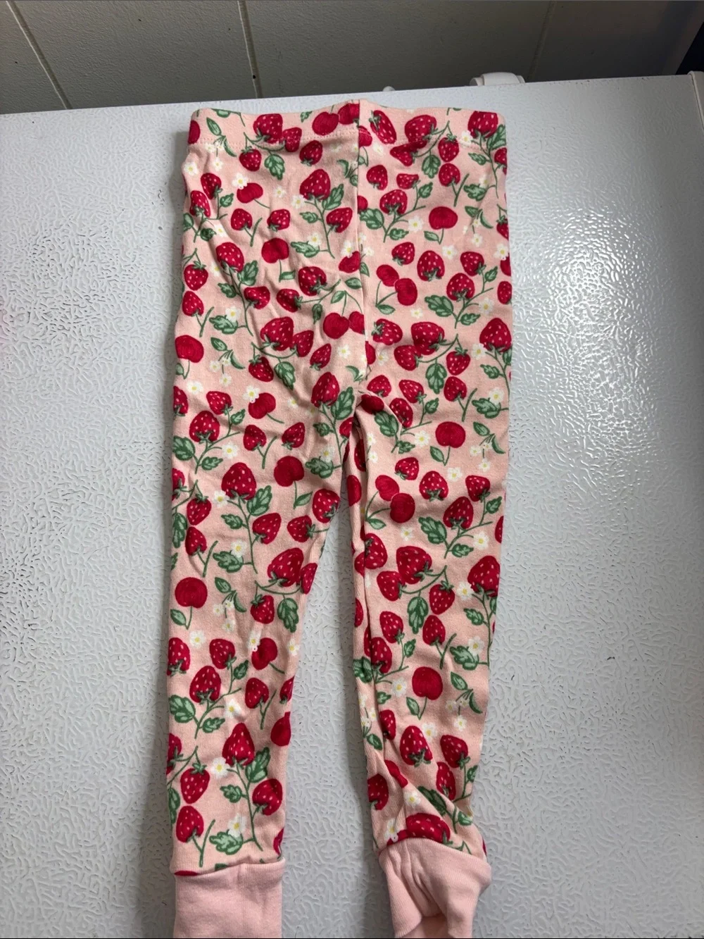 486 - wonder nation Pink Strawberry & Cherry Print Pajama Set